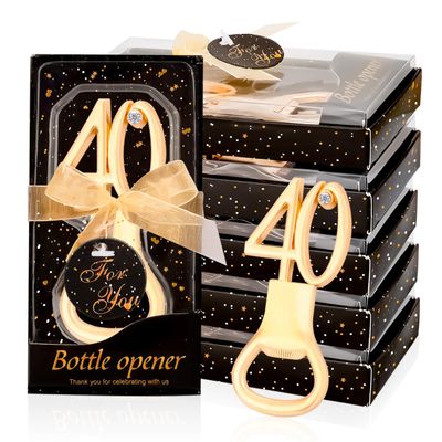 24PCS 40th Birthday Bottle Opener for 40th Birthday Party Favors Wedding Anniversaries Souvenirs Favors Gifts Decorations