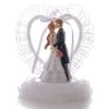 Charlbytion love Wedding Cake Toppers,Romantic Bride Groom Love Cake Topper Figurines Resin Doll Ornaments,Fun Cake Topper for Engagement Wedding Anniversary Decorations Gifts view 1