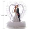 Charlbytion love Wedding Cake Toppers,Romantic Bride Groom Love Cake Topper Figurines Resin Doll Ornaments,Fun Cake Topper for Engagement Wedding Anniversary Decorations Gifts view 2