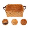 3 Pcs Wooden Fruit Basket Multipurpose Basket Handheld Hand Woven Exquisite Woven Wooden Wedding Storage Wedding view 2