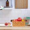 3 Pcs Wooden Fruit Basket Multipurpose Basket Handheld Hand Woven Exquisite Woven Wooden Wedding Storage Wedding view 3