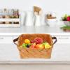 3 Pcs Wooden Fruit Basket Multipurpose Basket Handheld Hand Woven Exquisite Woven Wooden Wedding Storage Wedding view 4
