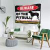 Small Wall Tapestry Beware of Pitbulls Tapestry Stuff for Your Room Wall Decor for Dorm ( Size : 75X100CM ) view 2
