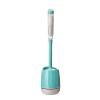 LUOWUYOU Silicone Plus Liquid Toilet Brush Set, Toilet Brush and Plunger Set, 16.5 X 3.9 Inch Wall Mounted Long Handle Toilet Brush with Ventilated Holder with Base (A, Green) view 1