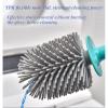 LUOWUYOU Silicone Plus Liquid Toilet Brush Set, Toilet Brush and Plunger Set, 16.5 X 3.9 Inch Wall Mounted Long Handle Toilet Brush with Ventilated Holder with Base (A, Green) view 4
