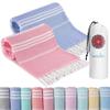 2 Packs Turkish Beach Towels Vacation Essentials Quick Dry Sand Free Soft Absorbent Extra Large Xl Big Blanket Adult Oversized Bath Pool Swim Towel Lightweight Thin Sandless Compact No Sand Packabl view 1