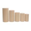 1 Set, Spandex Pillar Covers for Metal Cylinder Pedestal Stands 5 Pcs/Set - Champagne Covers ONLY/Cylinder Pedestal Stands NOT INCLUDED view 2