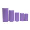 1 Set, Spandex Pillar Covers for Metal Cylinder Pedestal Stands 5 Pcs/Set - Lavender Covers ONLY/Cylinder Pedestal Stands NOT INCLUDED view 2