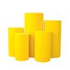 1 Set, Spandex Pillar Covers for Metal Cylinder Pedestal Stands 5 Pcs/Set - Canary Yellow Covers ONLY/Cylinder Pedestal Stands NOT INCLUDED view 1