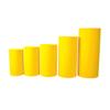 1 Set, Spandex Pillar Covers for Metal Cylinder Pedestal Stands 5 Pcs/Set - Canary Yellow Covers ONLY/Cylinder Pedestal Stands NOT INCLUDED view 2