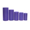 1 Set, Spandex Pillar Covers for Metal Cylinder Pedestal Stands 5 Pcs/Set - Purple Covers ONLY/Cylinder Pedestal Stands NOT INCLUDED view 2