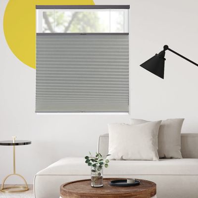 YELLOW BLINDS Cellular Shades, Window Blinds for Room, Window Coverings for Home Decor Series, Top Down Bottom Up, Otter Grey-Light Filtering, 63.75" W x 72" H