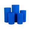 1 Set, Spandex Pillar Covers for Metal Cylinder Pedestal Stands 5 Pcs/Set - Royal Blue Covers ONLY/Cylinder Pedestal Stands NOT INCLUDED view 1