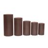 1 Set, Spandex Pillar Covers for Metal Cylinder Pedestal Stands 5 Pcs/Set - Chocolate Brown Covers ONLY/Cylinder Pedestal Stands NOT INCLUDED view 2