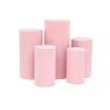 1 Set, Spandex Pillar Covers for Metal Cylinder Pedestal Stands 5 Pcs/Set - Pink Covers ONLY/Cylinder Pedestal Stands NOT INCLUDED view 1