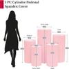 1 Set, Spandex Pillar Covers for Metal Cylinder Pedestal Stands 5 Pcs/Set - Pink Covers ONLY/Cylinder Pedestal Stands NOT INCLUDED view 3