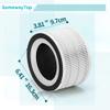 SomewayTop 4 Packs Air Filter Replacement Compatible with A-floia Air P urifier Fillo/Halo/Allo and Mooka Allo Match ASIN: B088FHCS83/B07JG1R2GB/B09M799DT4/B07WR2CT7V 3-IN-1 Filtration view 2