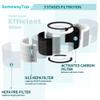 SomewayTop 4 Packs Air Filter Replacement Compatible with A-floia Air P urifier Fillo/Halo/Allo and Mooka Allo Match ASIN: B088FHCS83/B07JG1R2GB/B09M799DT4/B07WR2CT7V 3-IN-1 Filtration view 4
