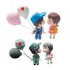 CIYODO Cute Cartoon Couple Figurines 2 Pairs Plastic Couple Statues Car Dashboard Decorations Valentine S Day Gift for Him and Her view 1