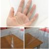 COTTREES Transparent Table Protector,PVC Soft Glass Tablecloth Protector,Oil Proof/Anti Scalding Table Cloth,Table Cover for Tea Table Top,Round Corner,for Office Table,Dresser (35.4x71in) view 2