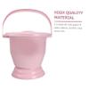 GANAZONO 1pc Portable Spittoon with Cover Plastic Night Bedpan for Adults Easy to Move and Clean for Hotels and Home Use Sturdy Design for Enhanced Practicality view 3