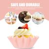 100pcs Parchment Paper Cupcake Liners Greaseproof Muffin Baking Cups Ruffled Edge for Weddings Parties and Celebrations view 2