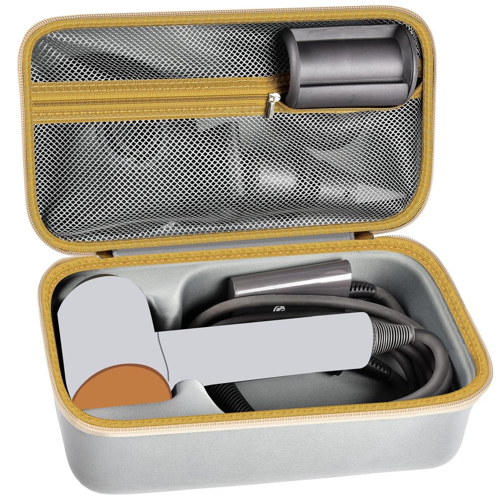 ANKHOH Case Holder Compatible with Dyson Supersonic Hair Dryer, Blow Dryer Storage Bag Fits for Dyson Supersonic Limited Gift Set Edition and Accessories(Box Only-Grey