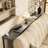 SUPERJARE Console Table with Outlet, 63 Inch Sofa Table with Charging Station, Narrow Hallway Entryway Table, Behind Couch Table Skinny for Entryway, Living Room, Plants, Charcoal Gray view 2