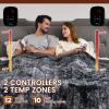 Bearhug Electric Blanket King Size 100"x 90", Dual Controllers Heated Blanket, Reversible Faux Fur & Sherpa, Over-Heat Protect, 10 Heating Levels, ETL, Machine Washable view 4