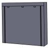 CHZWYT 36-Pairs Tool Free Easy Assembled Boot Rack Double Rows 12 Lattices Free Standing Shoe Cabinet Storage Shelf Holder with Non-Woven Fabric Dustproof Cover, for Closet, Entryway view 1