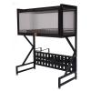 2 Tiers Over Sink Kitchen Storage Shelf with Utensils Holder Metal Dish Drying Rack Countertop Cutlery Dish Drainer Basket Multifunctional Kitchen Organizer Shelf (25.6 x 13.6 x 32.2in) view 1