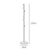 OLOTU Metal Coat Rack with Hooks Freestanding Coat Stand with Natural Marble Base Entryway Hall Coat Tree Bedroom Coat Hanger Stand view 2