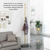 OLOTU Metal Coat Rack with Hooks Freestanding Coat Stand with Natural Marble Base Entryway Hall Coat Tree Bedroom Coat Hanger Stand view 3