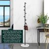 OLOTU Metal Coat Rack with Hooks Freestanding Coat Stand with Natural Marble Base Entryway Hall Coat Tree Bedroom Coat Hanger Stand view 4