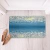 Feelyou Glitter Print Diamond Bling Shiny Bath Tub Rugs in Gradient Blue & Silver - Non-Slip Bath Mat, 20"x32" view 2