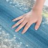 Feelyou Glitter Print Diamond Bling Shiny Bath Tub Rugs in Gradient Blue & Silver - Non-Slip Bath Mat, 20"x32" view 4