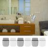 TOOINKCV 6 Pcs Remote Control Holder Wall Mounted, Self-Adhesive Wall Mount Phone Pen Pencil Makeup Brushes Glasses Holder Storage Box Organizer for Wall Beside Table (3 White+ 3 Grey) view 4