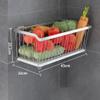 DKULMN Fruit Vegetable Storage Basket,Kitchen Fruit and Vegetable Storage Cart,Hanging Wire Fruit Vegetable Storage Organizer Rack for Kitchen Pantry view 2