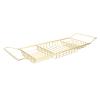 Bathtub Tray Stainless Steel Bathtub Tray Anti-Slip Bathtub Rack Over Bath Tub Racks Shower Organizer Expandable Bath Tray for Phone Book Holder Candleholder Table Shelf view 1