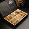 24 Piece Black Silverware Set for 6 Cutlery With Delicate Gift Box Stainless Steel Flatware Set Include Knifes Teaspoons Forks and Spoons Home Kitchen Restaurant Christmas Tableware Utensils Set view 4