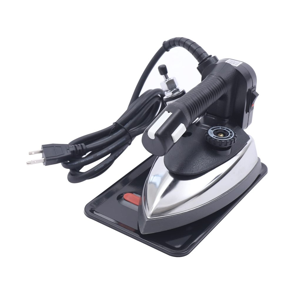 LENJKYYO Industrial Electric Steam Iron Set, Professional Grade 1000W Steam Iron, for Clothes, Resistant Stainless Steel, Feed Iron System Industrial