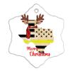 2022 Texas Christmas Tree Ornament Our First Christmas in City/State Hexagonal Christmas Tree Ornament Ceramic Circle Elegant State Map Ornament Souvenir Family Keepsake view 2
