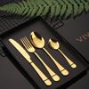 24 Piece Rainbow Silverware Set for 6 Cutlery With Delicate Gift Box Stainless Steel Flatware Set Include Knifes Teaspoons Forks and Spoons Home Kitchen Restaurant Christmas Tableware Utensils Set view 2