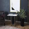 Home Square Marble and Leather Magazine Table in Beige - Set of 2 view 2