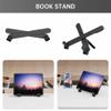 Allpop X TV Tray Table, TV Dinner Tray for Eating, Large Adjustable Folding Laptop Table with Book Stand, Cup Holder & Tablet Slot on Couch & Bed with 6 Heights & 3 Tilt Angles, White view 3
