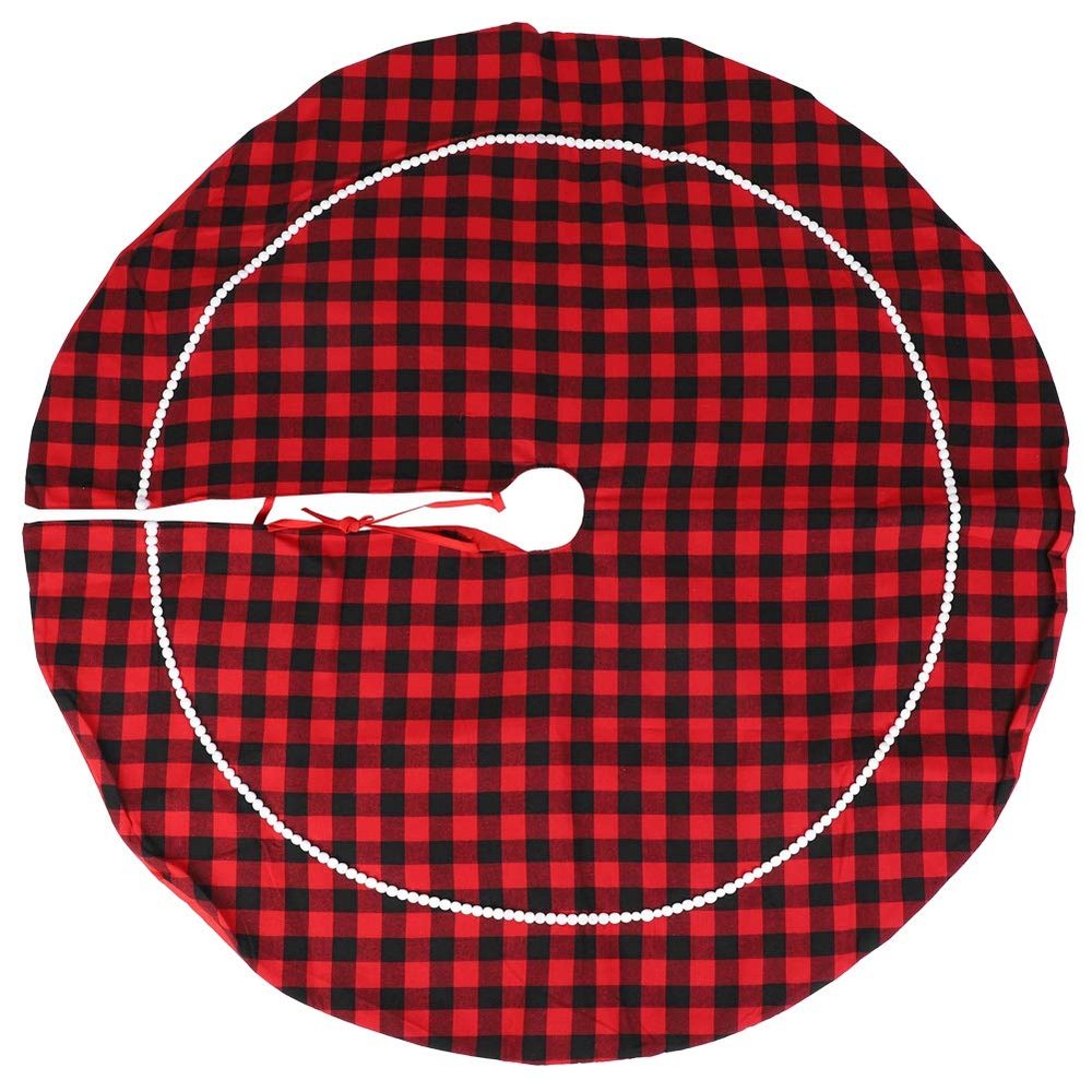 44 9in Xmas Tree Base Cover Mat, Christmas Tree Skirt, Cloth Floor Mat Cover Pad, Xmas Party Home Decoration Prop for Christmas Indoor Outdoor Holiday Party, Christmas Tree Skirt, 44 9in Xmas Tree B