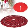 44 9in Xmas Tree Base Cover Mat, Christmas Tree Skirt, Cloth Floor Mat Cover Pad, Xmas Party Home Decoration Prop for Christmas Indoor Outdoor Holiday Party, Christmas Tree Skirt, 44 9in Xmas Tree B view 2