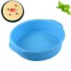 Cyrank 9inch Round Silicone Cake Pan, Round Cake Molds Non-stick Quick Release Silicone Baking Pan for Cheesecake Chocolate Puddings view 1