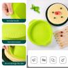 Cyrank 9inch Round Silicone Cake Pan, Round Cake Molds Non-stick Quick Release Silicone Baking Pan for Cheesecake Chocolate Puddings view 3