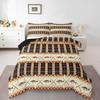Erosebridal Fishing Themed Rustic Cabin Bedding Set Full Farmhouse Lodge Comforter Set Southwestern Buffalo Plaid Check Comforter Fishing Rod River Fishes Bed Quilt Set with 2 Pillow Cases Brown view 1